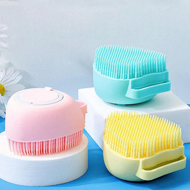 Oh-So-Clean Silicone Bath Brush Pet Grooming Supplies KittyNook